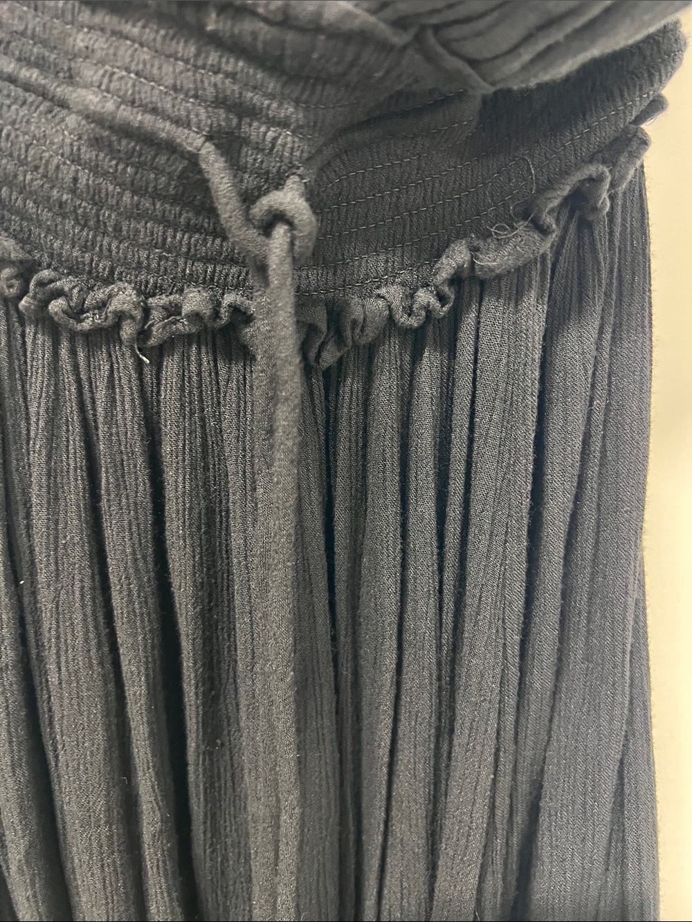 Free People Santa Maria Maxi Dress Black Crochet Lace Boho XS - Picture 5 of 12